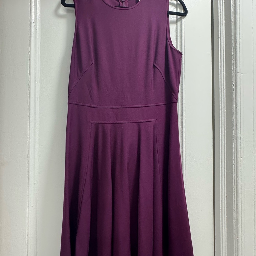 Rebecca Taylor Purple A-Line Midi Dress